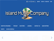 Tablet Screenshot of islandmusicco.com